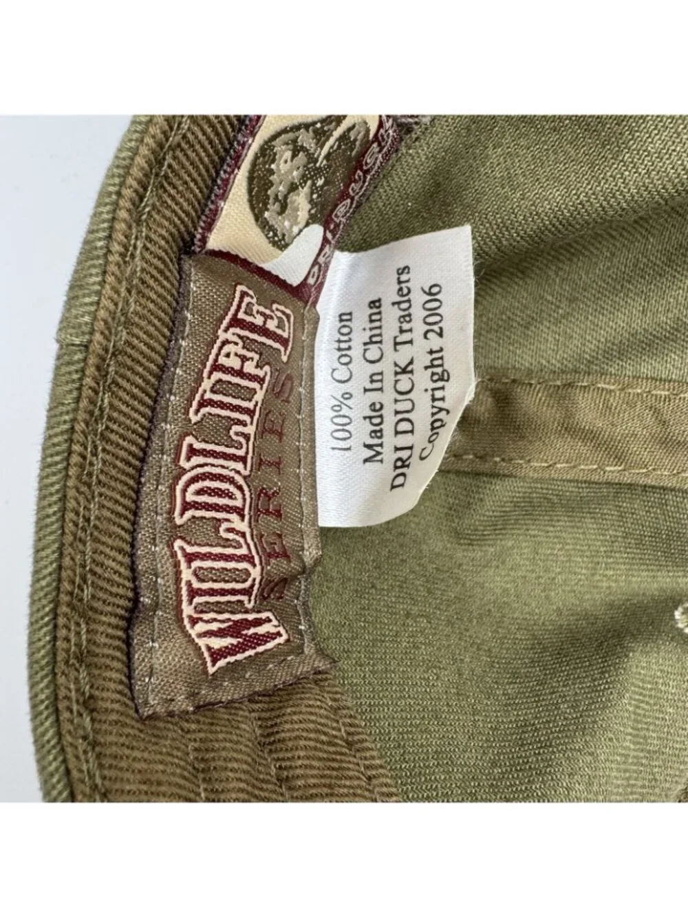 Dri Duck Baseball Cap Hat Wildlife Traders Men's Olive Green Deer Hunting